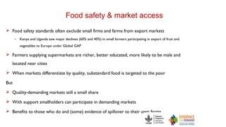 No food security without food safety: Lessons from low- and middle-income countries
