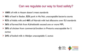 No food security without food safety: Lessons from low- and middle-income countries