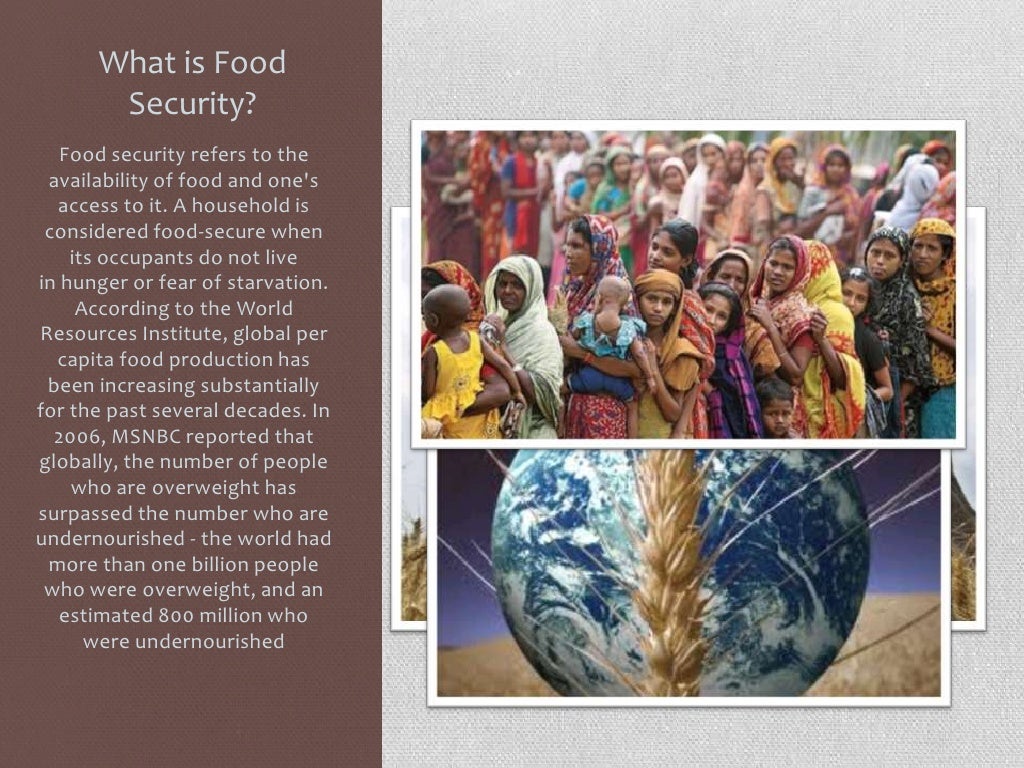 Food security in india