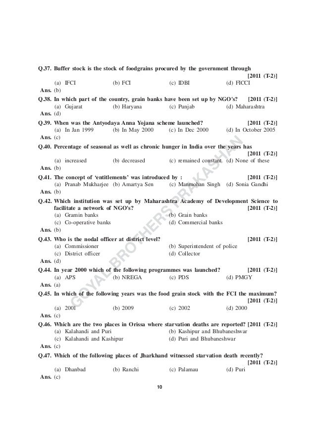 Food security in india of class 9