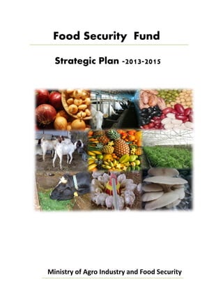 Food Security Fund

  Strategic Plan -2013-2015




Ministry of Agro Industry and Food Security
 