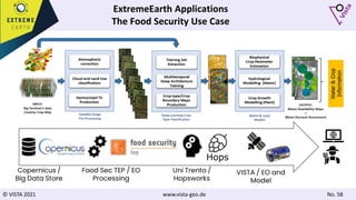 © VISTA 2021 www.vista-geo.de No. 58
ExtremeEarth Applications
The Food Security Use Case
 