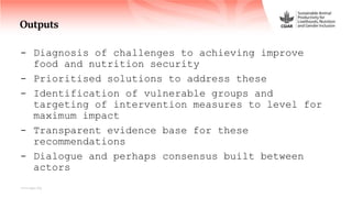 FoodSENSE - A decision support framework for nutrition and food security interventions