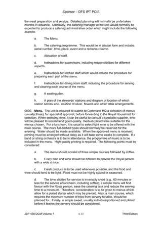 Food and beverage service