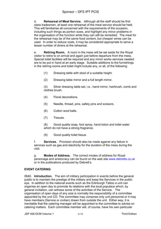 Food and beverage service