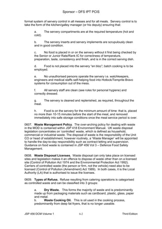 Food and beverage service