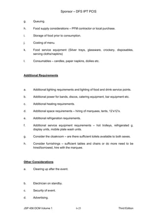 Food and beverage service