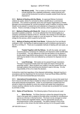 Food and beverage service