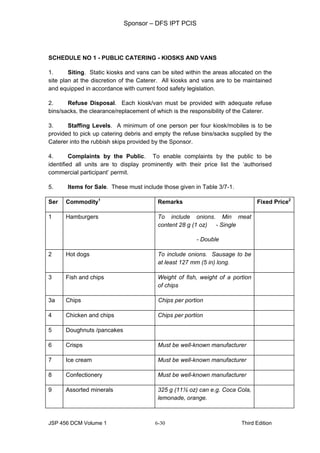 Food and beverage service