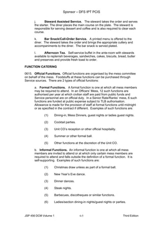 Food and beverage service