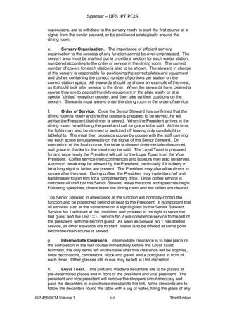 Food and beverage service