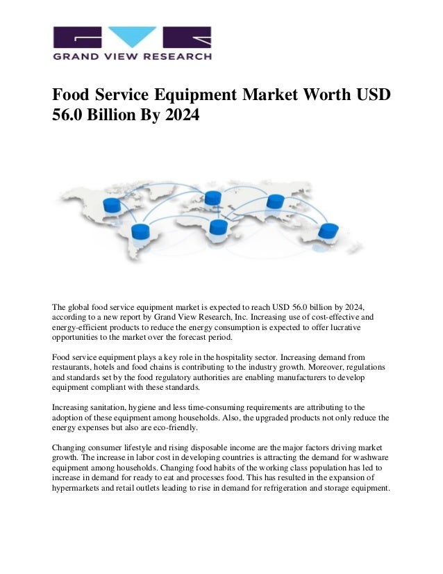 Food Service Equipment Market Worth USD 56.0 Billion By 2024