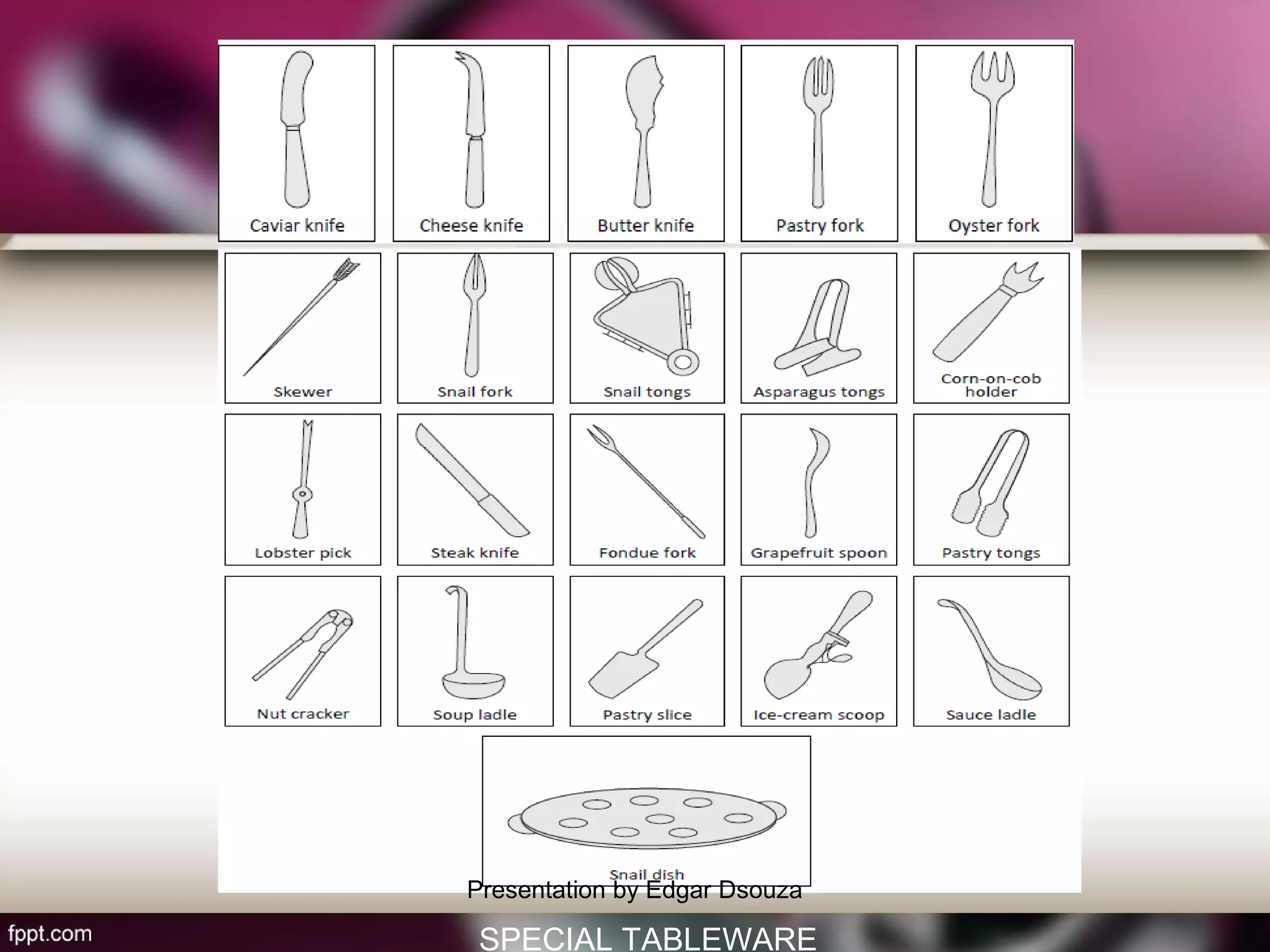 Food service equipments | PPT