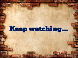 Keep watching...
 
