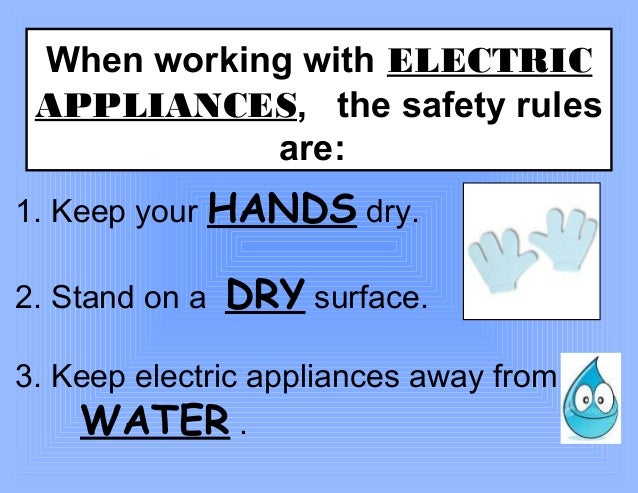 Safety Rules When Using Electrical Appliances In The Kitchen Safety Rules When Using Electrical Appliances In The Kitchen