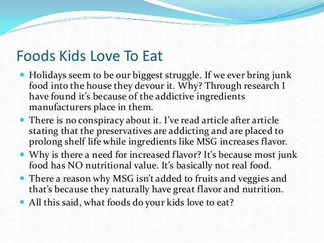 Foods Kids Love To Eat