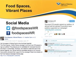 Social Media
@foodspacesWR
foodspacesWR
Food Spaces,
Vibrant Places
21
 