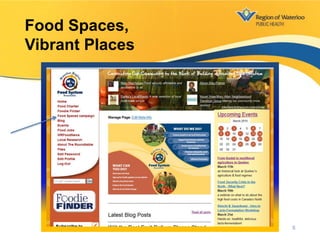 Food Spaces,
Vibrant Places
8
 