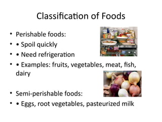 Perishable Food Definition Understanding Food Spoilage and Classification of Food Commodities | PPTX