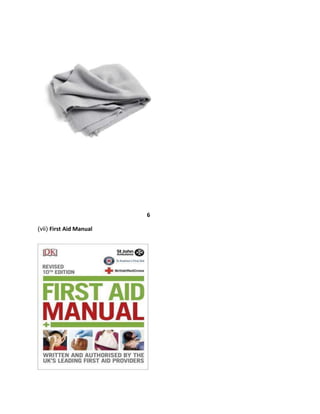 6
(vii) First Aid Manual
 