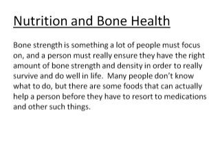 Foods to increase bone strength and Density