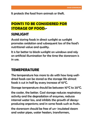 FOOD STORAGE | PDF