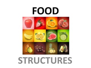 FOOD
STRUCTURES
 
