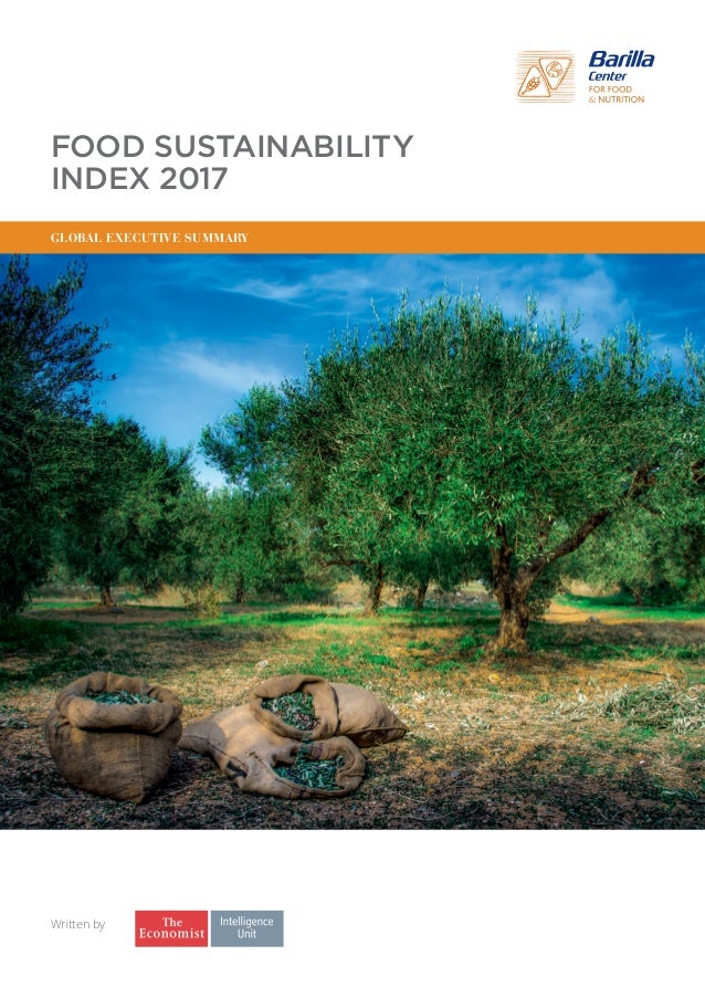 The Food Sustainability Index (FSI) 2017. The Economist Intelligence