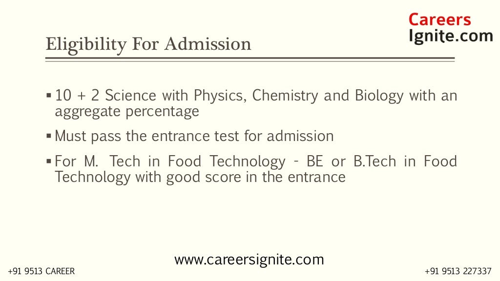 Food Technology Courses, Colleges, Eligibility