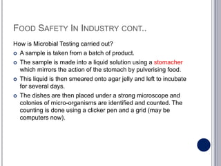 Food Technology Micro-organisms in Food Production | PPTX