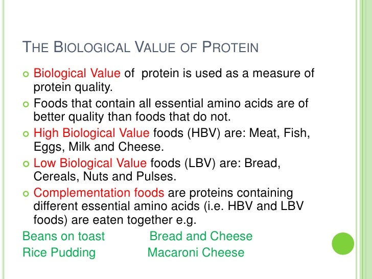 Foods Of Low Quality Amino Acids Foods Of Low Quality Amino Acids