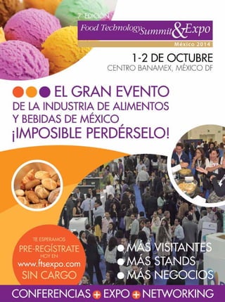 Food technology summit and expo, international exhibition for food an