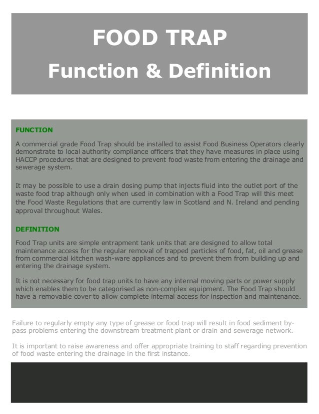 Food Trap Guide Scotland & N. Ireland