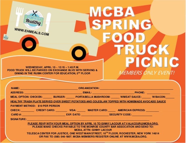 Food Truck Registration Form Food Truck Registration Form