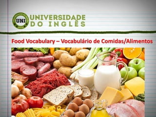 Food Vocabulary – Vocabulário de Comidas/Alimentos
 