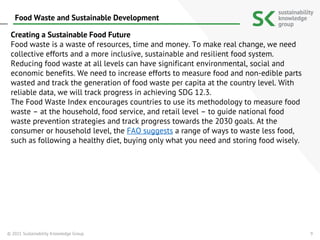 Food Waste and Sustainable Development | PDF