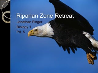Riparian Zone Retreat Jonathan Finger Biology 1 Pd. 5 