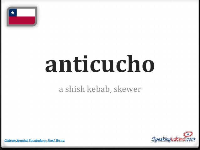 Food Words In Spanish Chile Spanish Words Flashcards