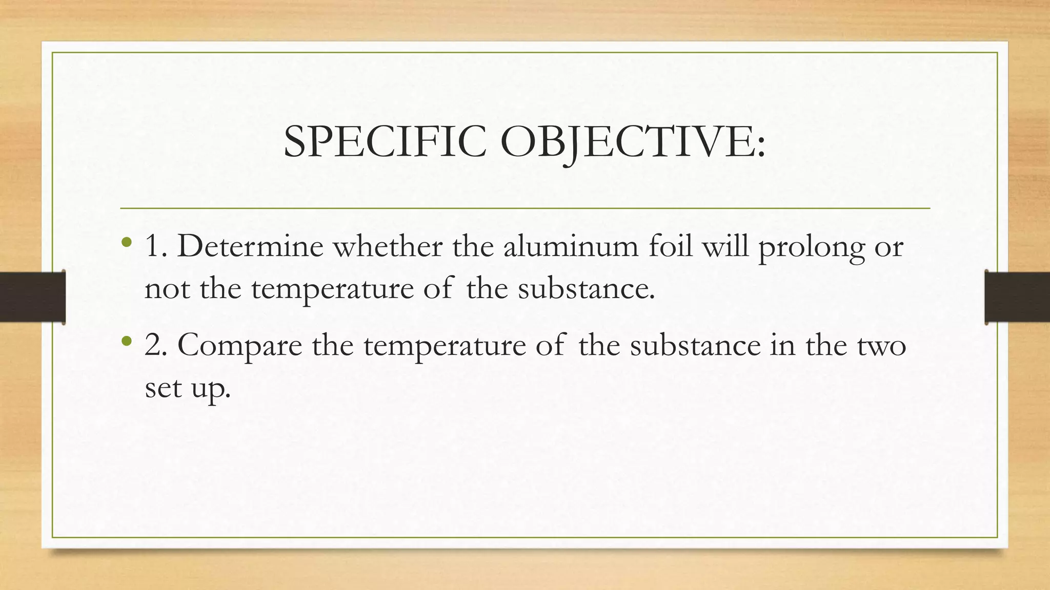 aluminum foil vs. plastic | PPTX
