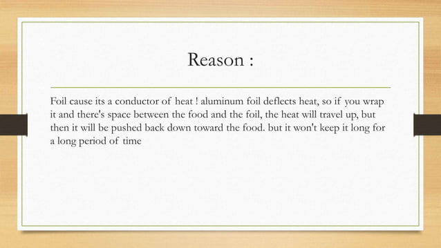 aluminum foil vs. plastic | PPTX