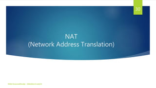NAT
(Network Address Translation)
Didiet Kusumadihardja - didiet@arch.web.id
30
 