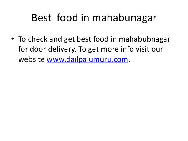 Door Delivery Food Mahabubnagar Door Delivery Food Mahabubnagar
