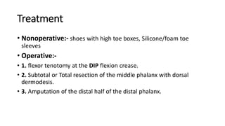 Lesser Toe Tenotomy LESSER TOE ABNORMALITIES | PPTX