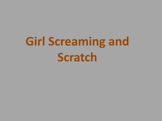 Girl Screaming and
Scratch

 