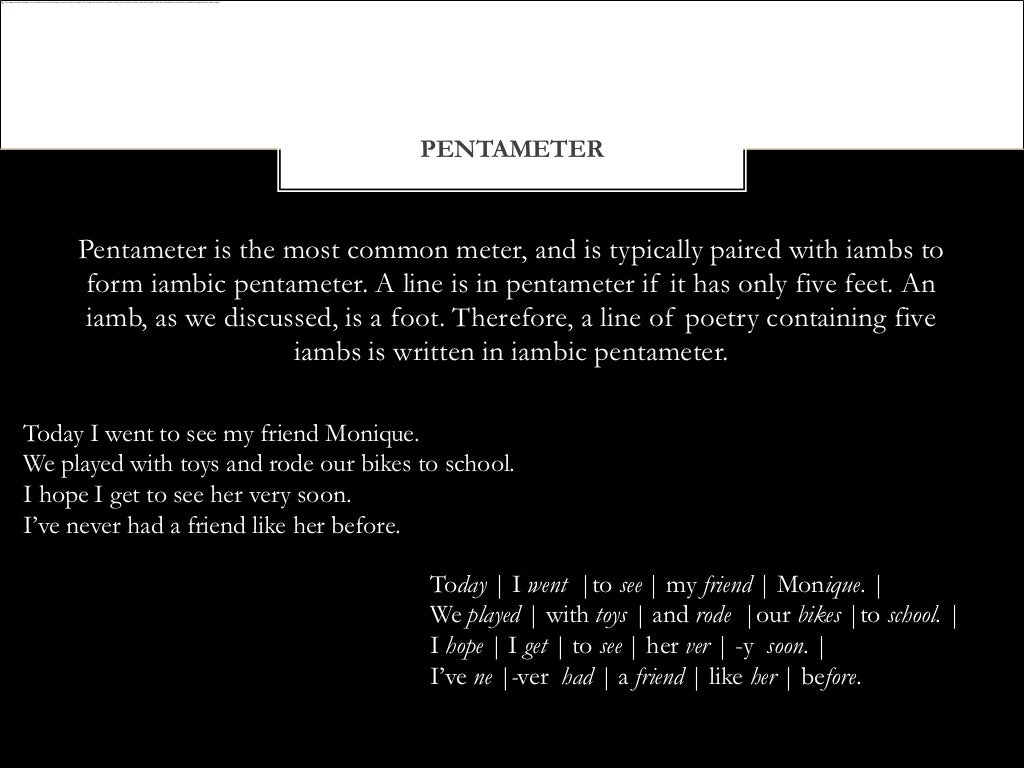 Foot and Meter in Poetry