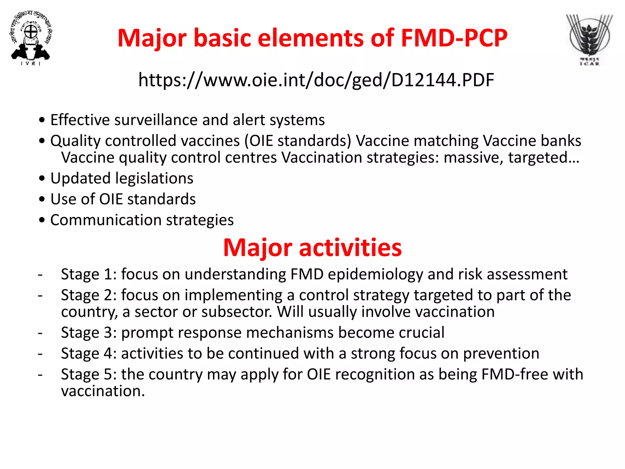 Foot and mouth disease: An Indian perspective | PPTX