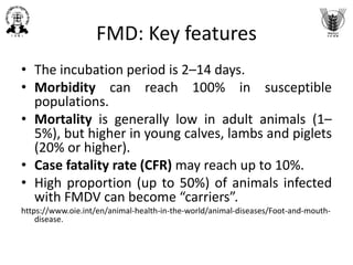 Foot and mouth disease preventive and epidemiological aspects | PPTX