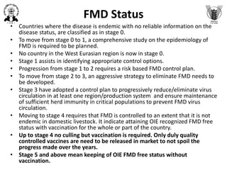 Foot and mouth disease preventive and epidemiological aspects | PPTX