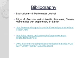 Eclat Math Football and graph theory | PPTX