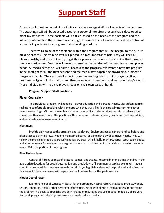 game day program template